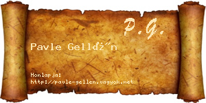 Pavle Gellén névjegykártya